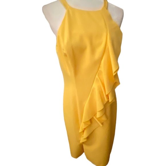 Vince Camuto Dresses & Skirts - Vince Camuto Sheath Diagonal Double Ruffle Detail Dress Women's Size 12